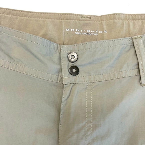 Columbia Omni Shade Hiking Shorts Grey Lightweight Size 12 - Picture 6 of 14
